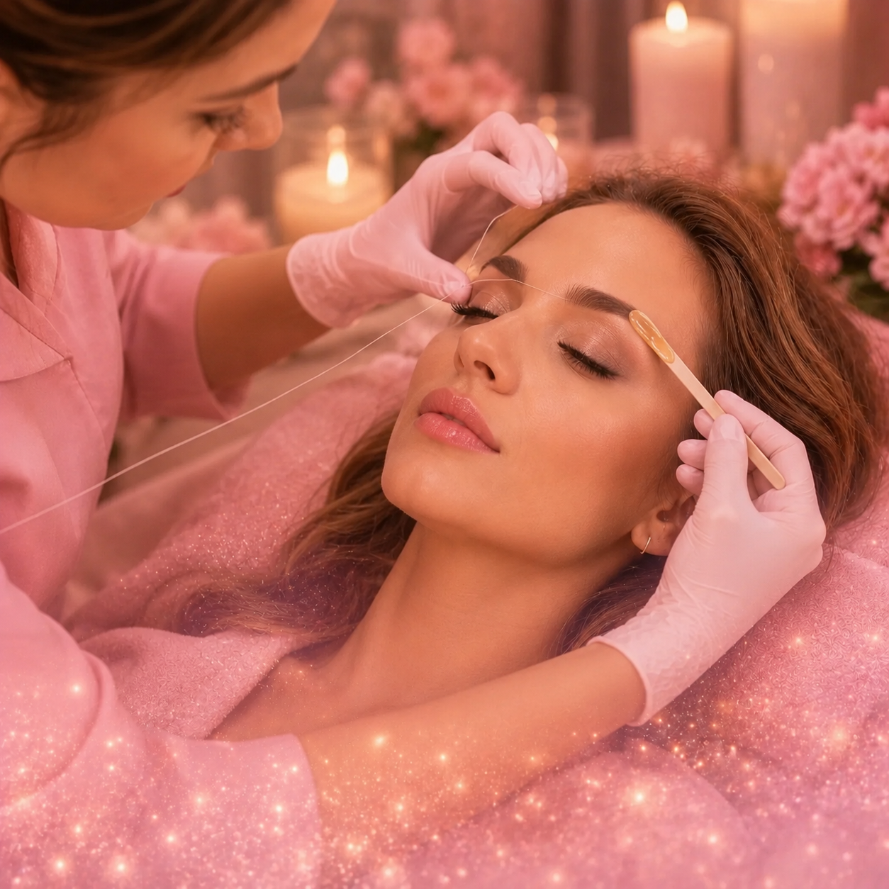 اصلاح وقرینه سازی ابرو ( بند - وکس - تیغ)